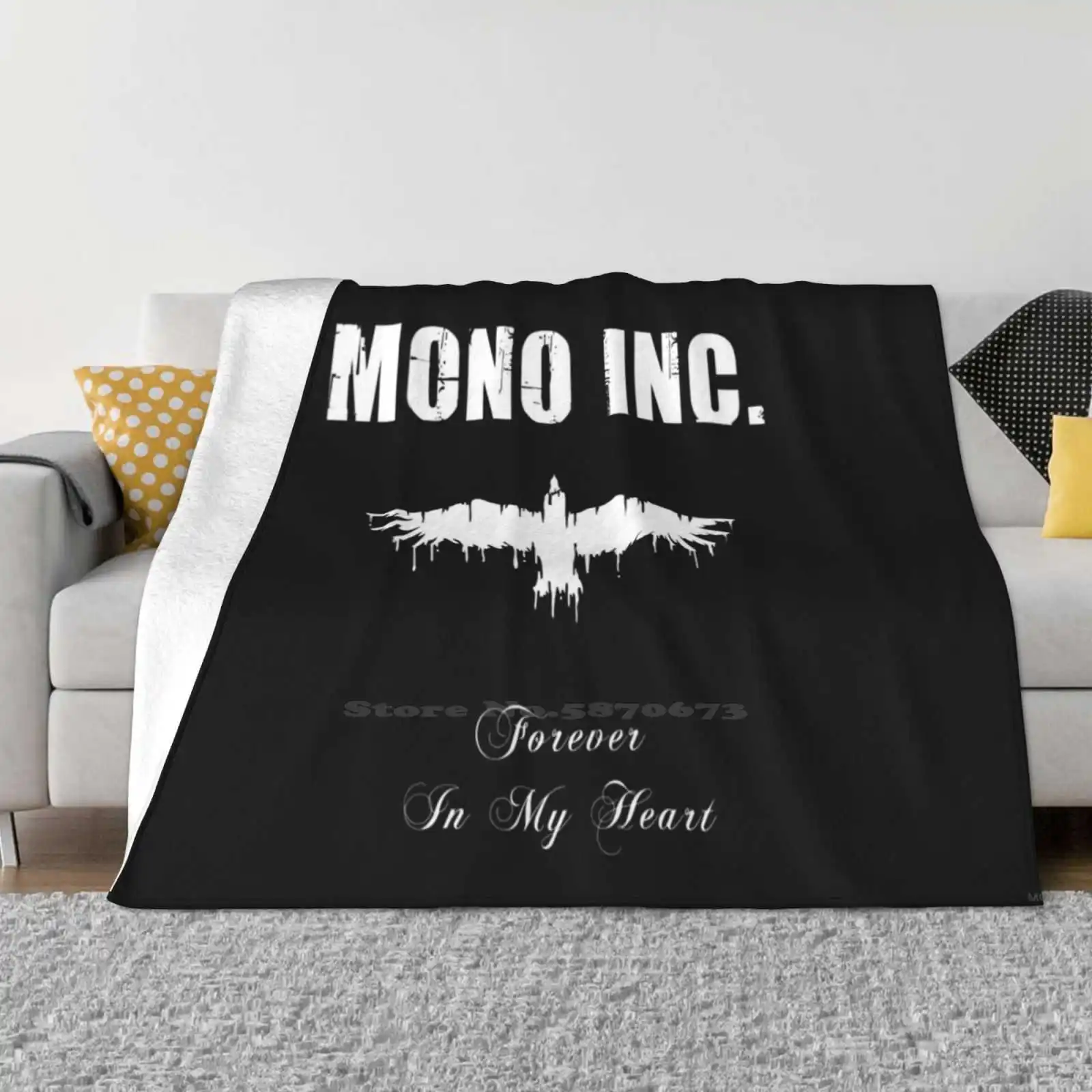 

Mono Inc. Forever In My Heart All Sizes Soft Cover Blanket Home Decor Bedding Mono Inc Voices Of Doom In My Heart Gothic