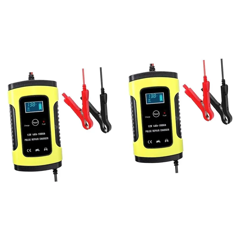 2Sets 12V 6A Full Automatic Car Motorcycle Battery Charger Intelligent Fast 2Sets 12V 6A Full Automatic Car Motorcycle Battery Charger Intelligent Fast