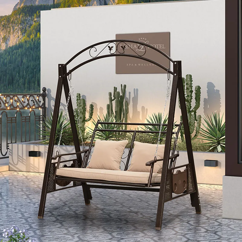 Лежаки на террасе садовые качели для патио подвесной металлический гамак