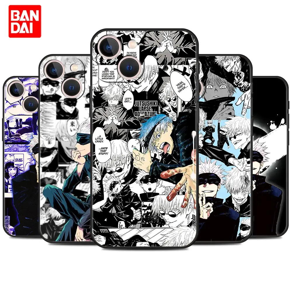 

Jujutsu Kaisen Gojo Satoru Manga Case for iPhone 13 12 11 X XS Pro Max 6 7 8 Plus SE XR 12pro 13pro Mini Luxury Silicone Cover