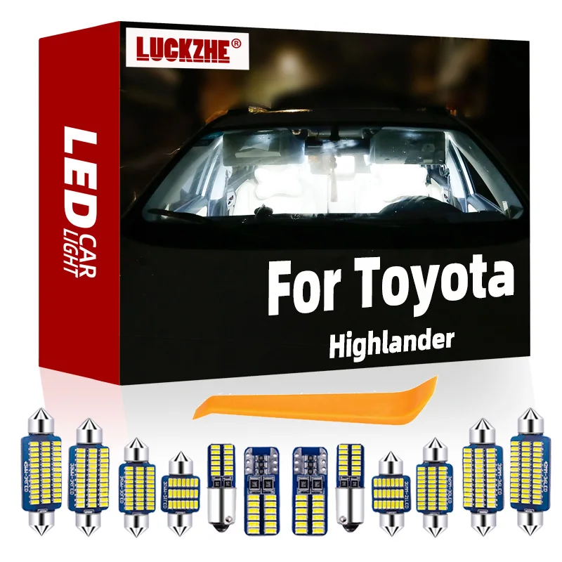 

LUCKZHE Canbus For Toyota Highlander Kluger 2001-2012 2015 2017 2019 2020 2021 Accessories Vehicle LED Interior Light Kit