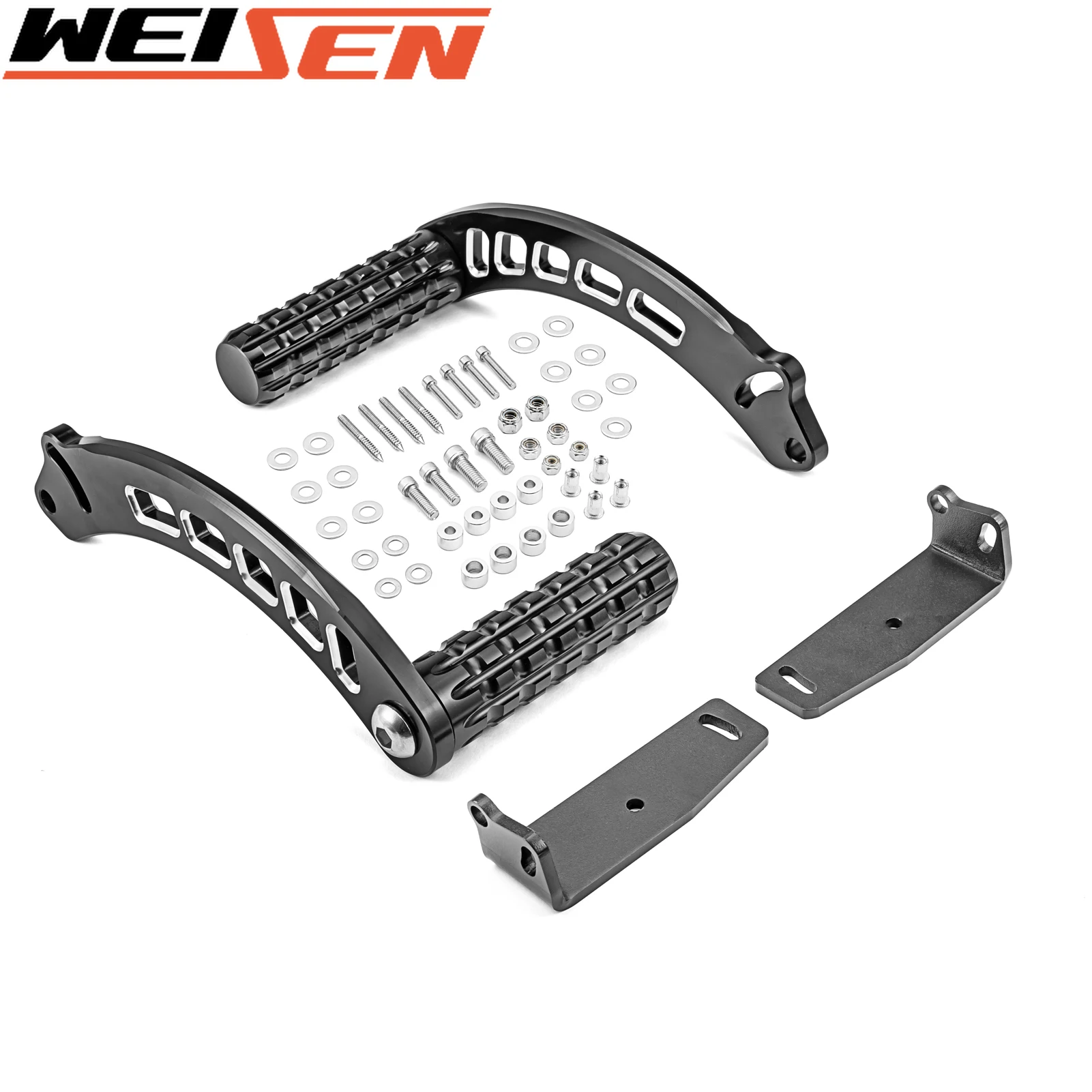 

For Can-Am 2015 Spyder F3 / F3-S Foot Peg Rest Extension Steel With Powder Coated Black Finish Motorcycle Accessories