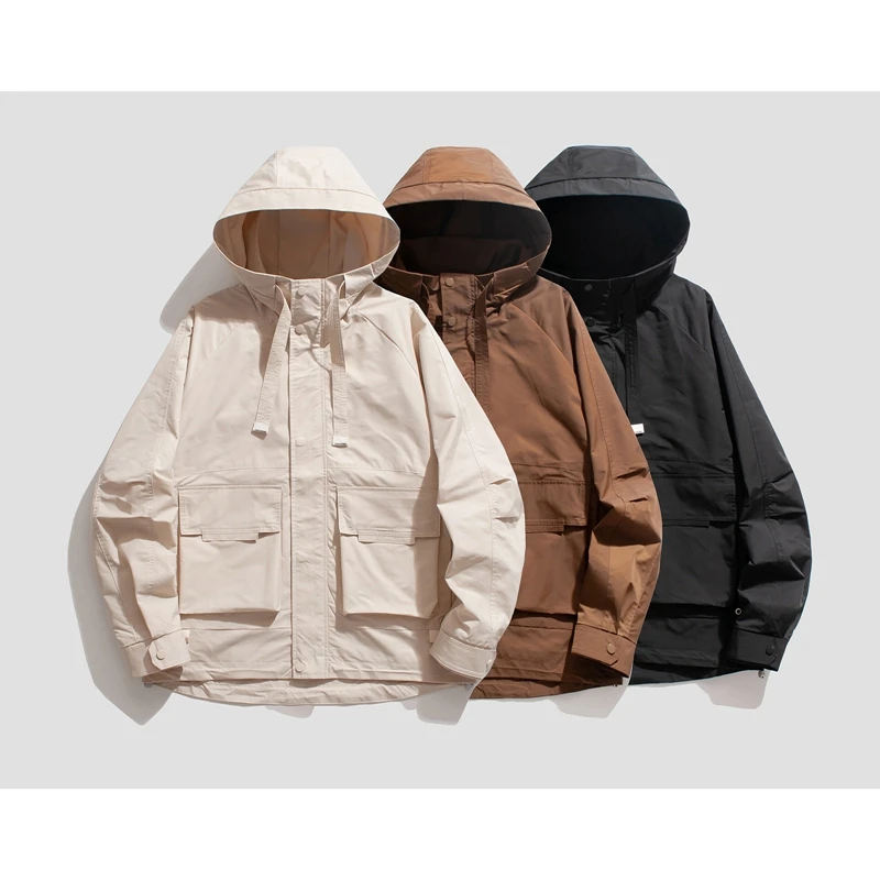 

Plus Size 5XL Spring Winter Jacket Men Windbreaker Windproof Jackets Men Snow Hooded Coats Male Jacket Streetwear Jacket For Men