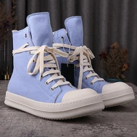 2022s rick original canvas shoes mens sneakers blue lace up shoes mens casual shoes owens male sneakers womens sneakers