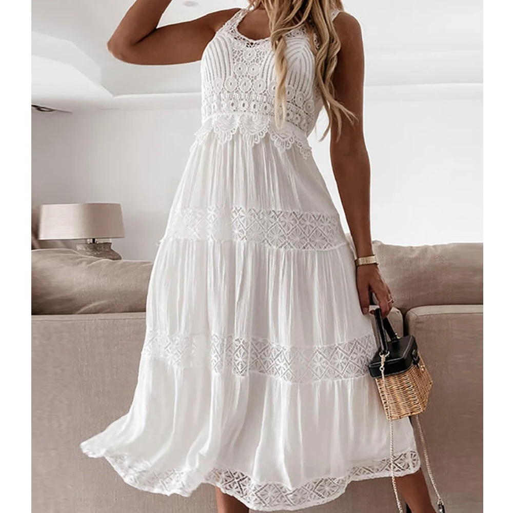 

Wepbel кружевное платье с высокой талией и разрезом