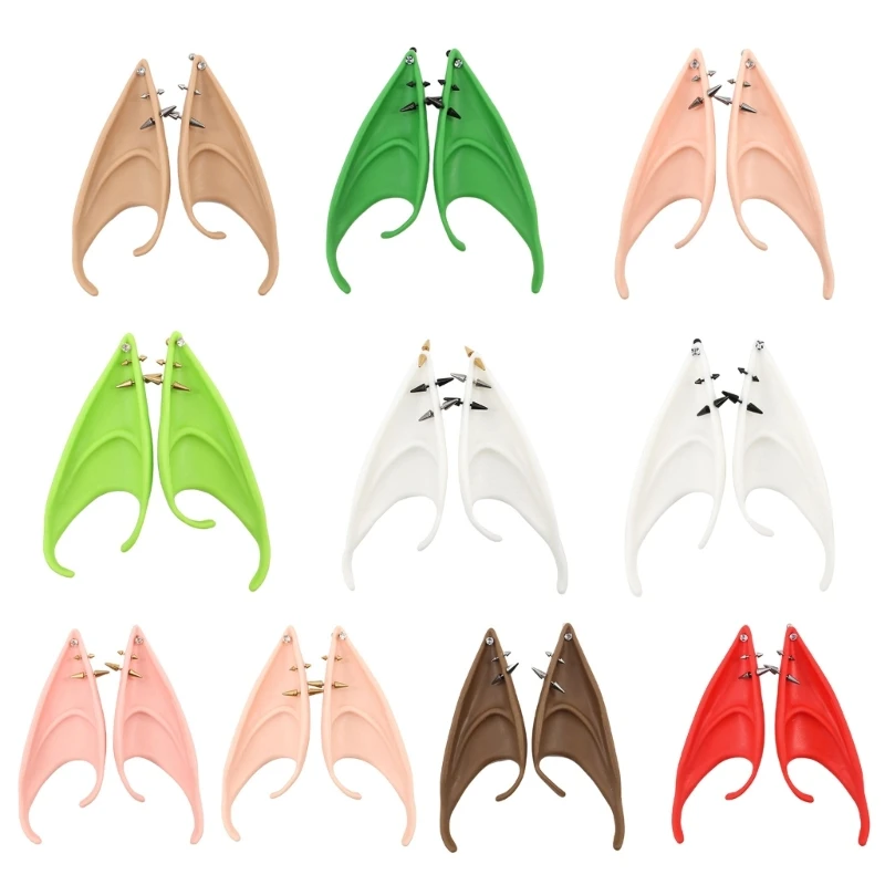 

L5YD Elf Ears Studs Fairies Cosplay False Ear Props Fairy Angel Dress Up Cosplay