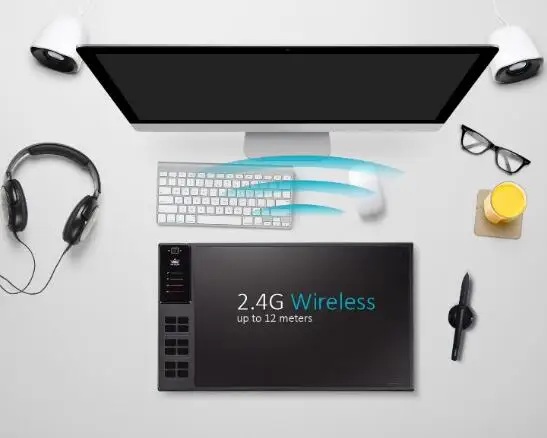 

factory HUION WH1409 13.8*8.6'' Drawing Area 12 express keys Digital Graphic Tablet