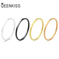 qeenkiss rg804 fine jewelry wholesale fashion new lovers couple birthday wedding gift round titanium stainless steel ring 1pc