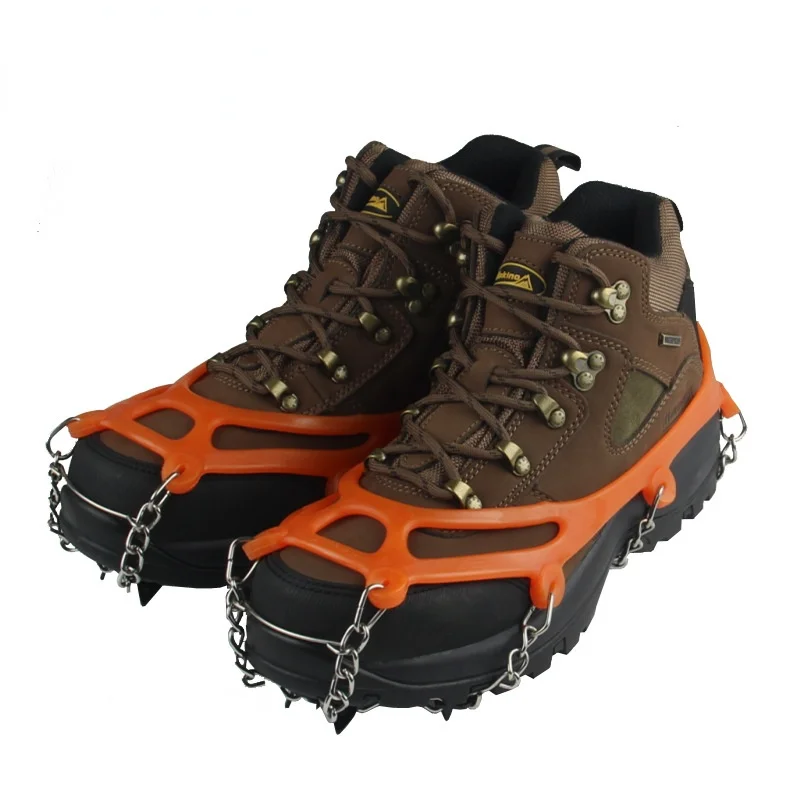 Нескользящий чехол для обуви 8 зубьев из марганцевой стали скалолазания