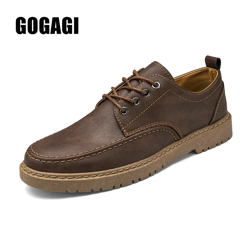 

Men Leather Shoes Fashion Derby Mens Luxury Formal Shoes Wedding Shoes Men's Oxford Classic Business Office Leather Casual Shoes