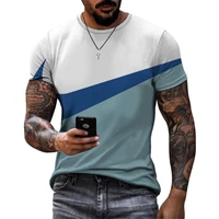 summer casual breathable fitness t shirt new daily wear fun patchwork 3d graffiti print short sleeved t shirt top