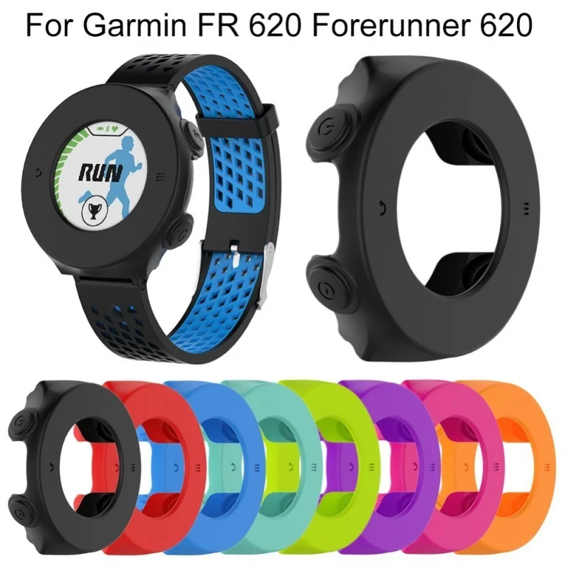 

NEW Soft Silicone Protector Case for Garmin FR 620 GPS Anti Scratch Cover Shell for Garmin Forerunner 620 GPS Fitness Watch.
