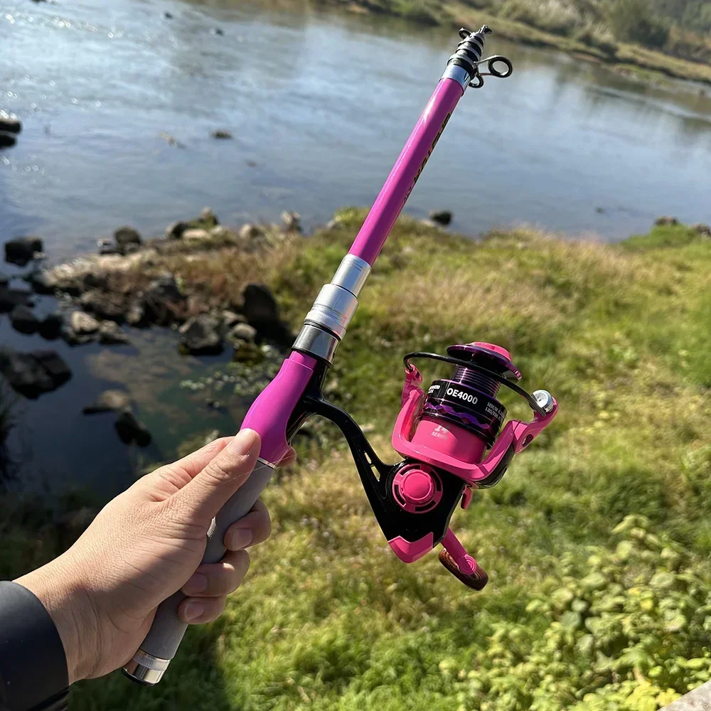 5/6/7 секунд телескопическая спиннинговая приманка удочка и катушка для приманки