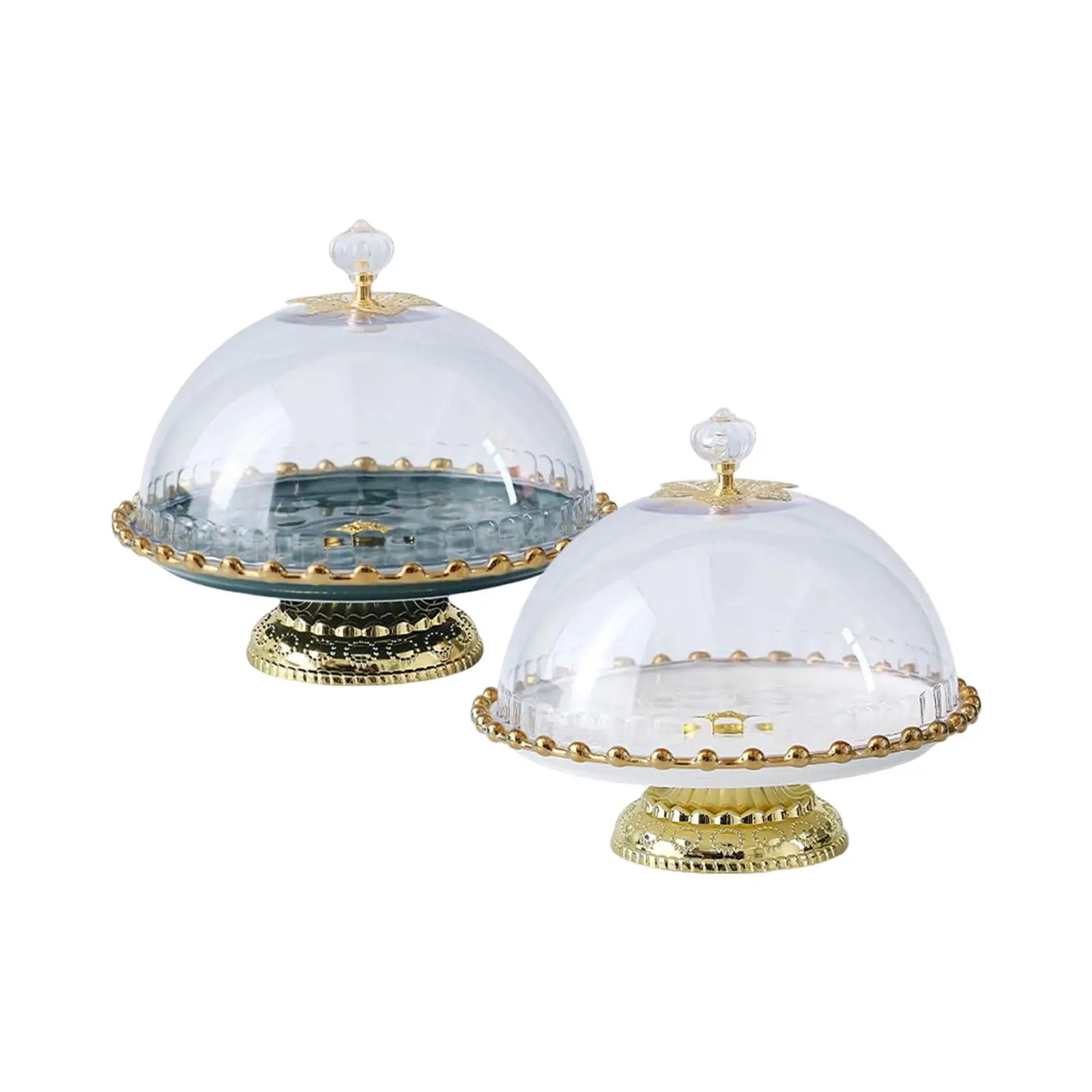 

Ceramic Cake Stand with Dome Cheese Board Dish Multifunctional for Baking