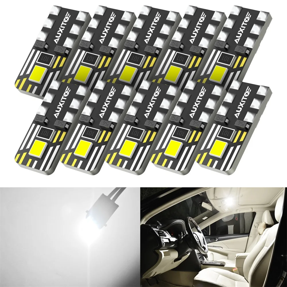 10X T10 W5W светодиодный Canbus без ошибок Автомобильная фонарь для Ford Focus 2 3 Fiesta MK2 MK3 Mondeo