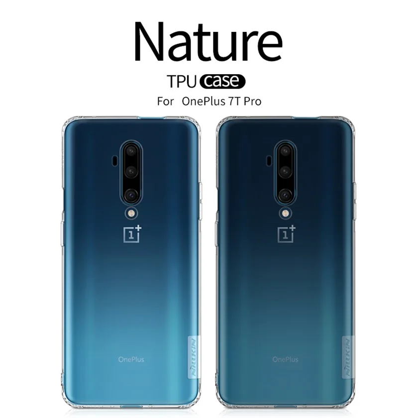 

Nillkin Case For OnePlus 7T Pro Cover Nature Transparent Clear Soft Silicon TPU Phone Protector Back Cover for OnePlus 7T Case
