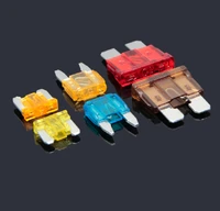 10pcs car fuse insert kit small and medium mini 5a 7 5a 10a 15a 20a 30a 35a blade motorcycle truck suv car replacement fuse