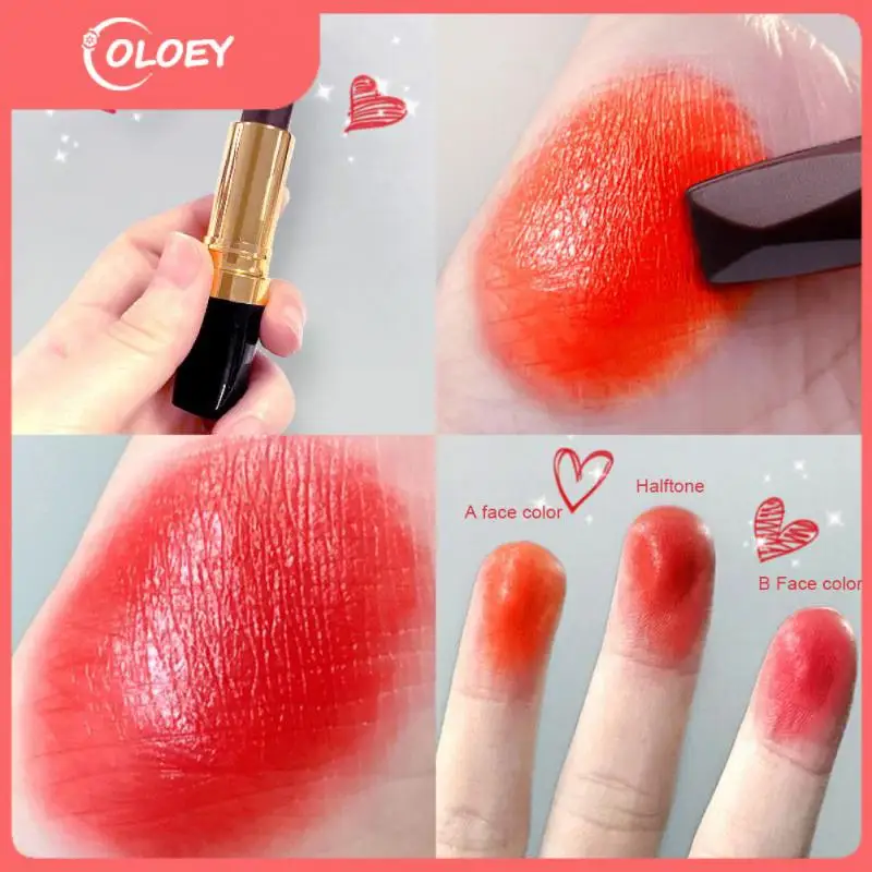 

Not Easily Fading Lipstick Portable Waterproof One Tricolor Lip Gloss Coloration Highlighter Makeup Set Hydrating Lip Glaze