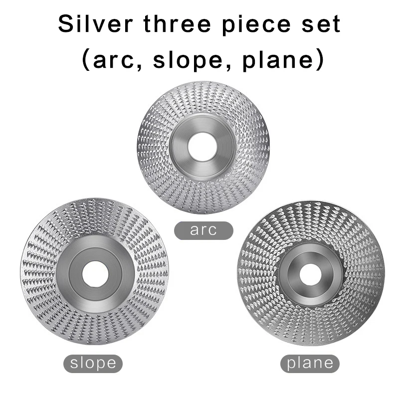 

3pcs set Wood Grinding Polishing Wheel Rotary Disc Sanding Wood Carving Tool Abrasive Disc Tools For Angle Grinder 4inch Bore