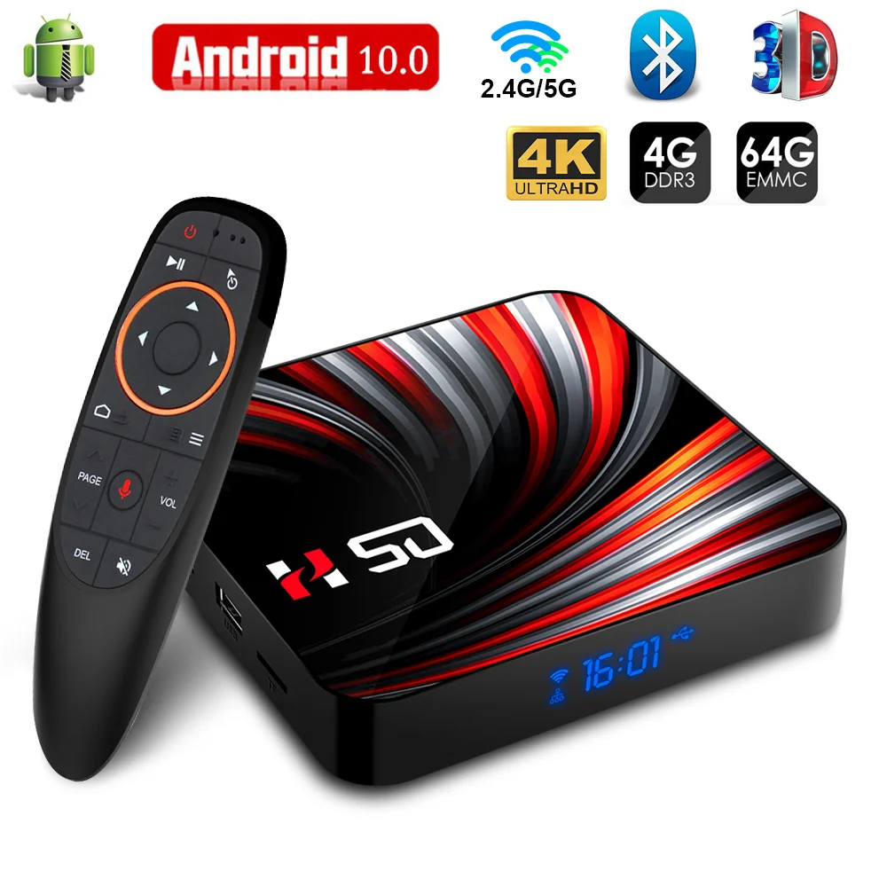 

2021 Android TV Box Android 10 2.4G&5.8G Wifi 32G 64G 4k 3D Bluetooth TV Receiver Media Player Quality Set Top Box