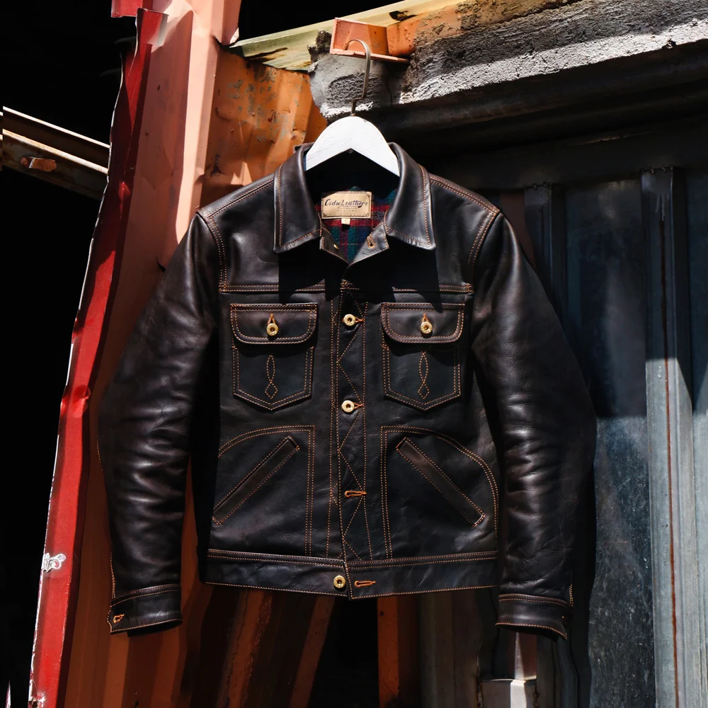 

YR! Бесплатная доставка. Мужская тонкая роскошная куртка из воловьей кожи Аргентины. Винтажное американское Ковбойское стильное пальто из н...