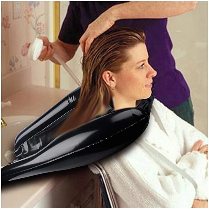 

PVC Inflatable Shampoo Basin Pillow Portable Shampoo Pad Beauty Salon Hair Washing Cushion Pad Sink Basin