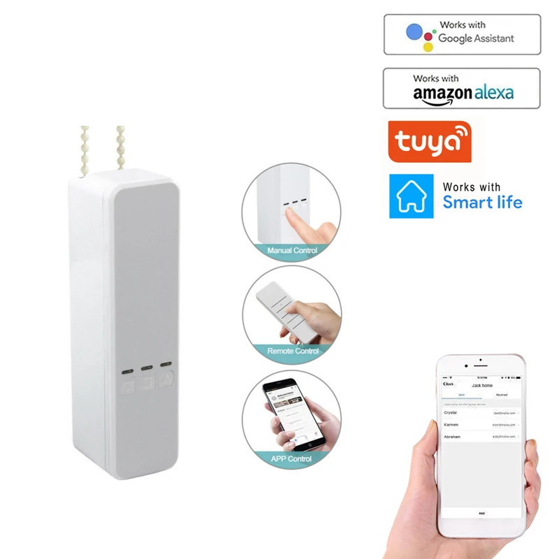 

Aubess Tuya WiFi Blind Driver With Battery Roller Shade Roman Blind Motor Alexa Google Assistant Voice Control Smart Life App