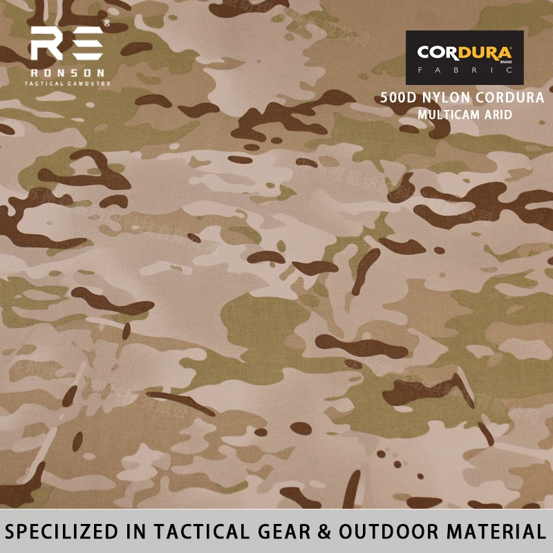 Фото Ткань нейлоновая Cordura 500D, камуфляж Desert CP, 100% тканая, водостойкая, с ПУ-покрытием, для тактического снаряжения, рюкзаков, военных ранцев, кемпинга №1