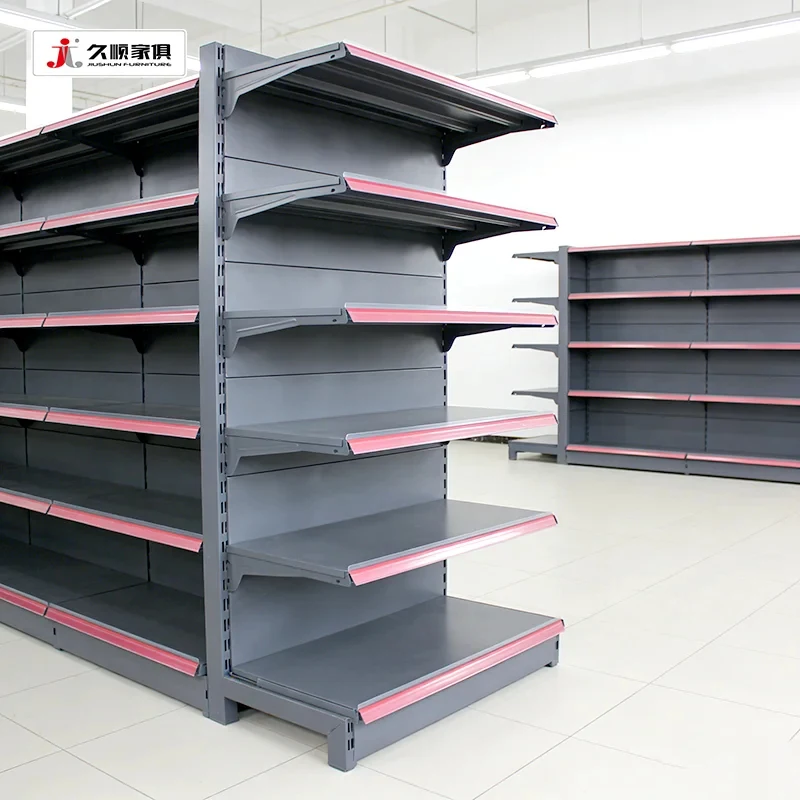 Стеллажи для супермаркетов и магазинов JIUSHUN: Современный дизайн, универсальные торговые витрины, гондолы, полки для продуктов (art.: 3920da753d649) - 3920da753d649