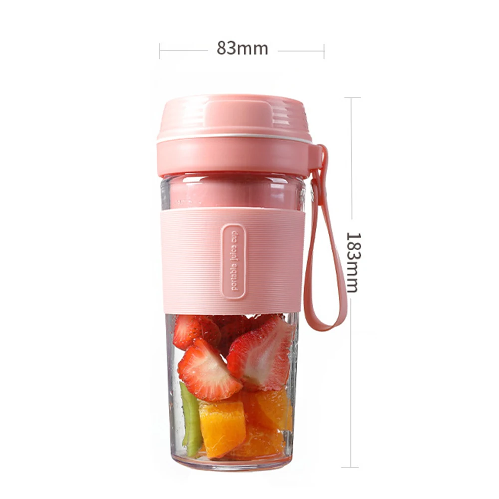 

Portable Cordless Fruit Juicer USB Electric Handheld Smoothie Maker Blender Stirring Rechargeable Mini Portable Juice Cup Water