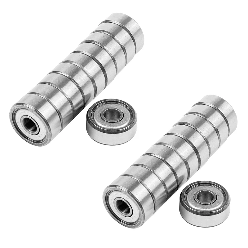 

20Pcs Miniature Sealed Metal Shielded Metric Radial Ball Bearing Model: 604 ZZ 4X12x4mm