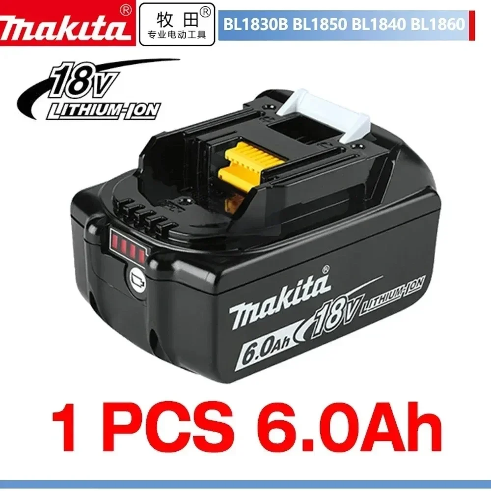 Аккумуляторная батарея 18 в для Makita BL1815 6 А/ч BL1830 BL1860 6000 мА/ч