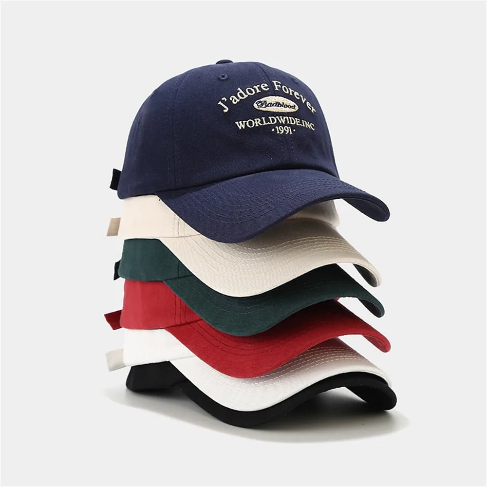 

Cotton Baseball Men & Women Fashion Embroidery j'adore foreverse Summer Visors Cap Adjustable Hip Hop Peaked Caps Unisex Couple