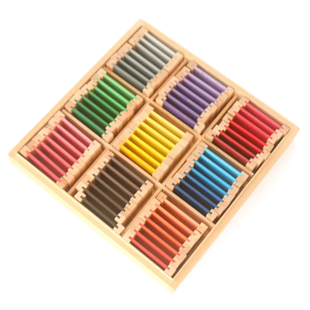 Wooden Toys Education Learning Color Tablet Box Preschool Montessori Baby For 2 3 4 Year Olds B1286T |