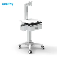 MA-Medical computer cart Computer medical trolley hospital rv patrol ward mobile cart medical trolley with drawers