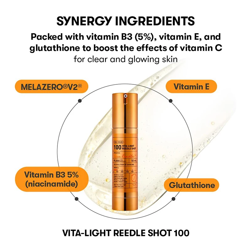 Сыворотка Vita-Light Reedle с капсулами витамина C и витамином E: Корейский бустер для кожи, улучшающий текстуру кожи, интенсивное сияние на ночь (art.: 3920d801daeb5) - 3920d801daeb5