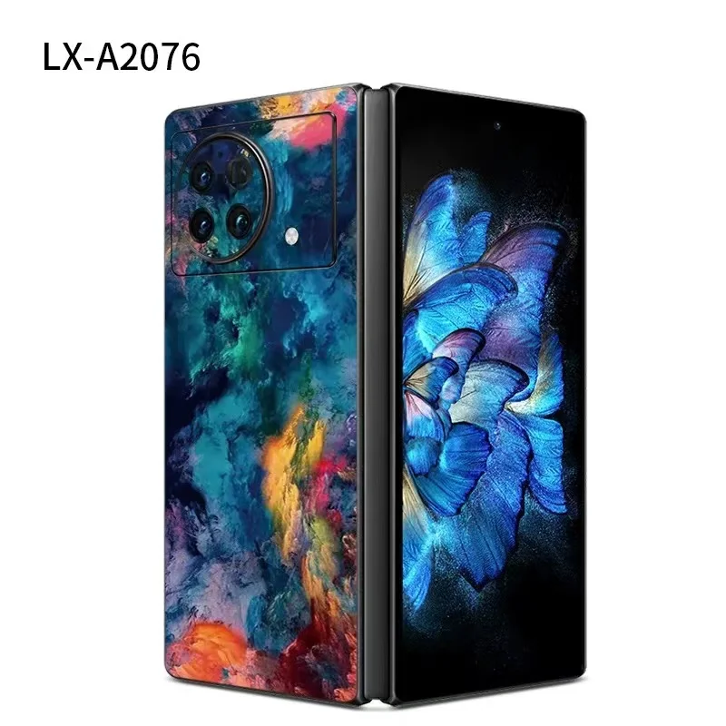 

Colorful 3M Film For VIVO X Fold2 Case Decal Skin Aurora Back Covers Protector Wrap Ultra Thin Stickers Vivo X Fold