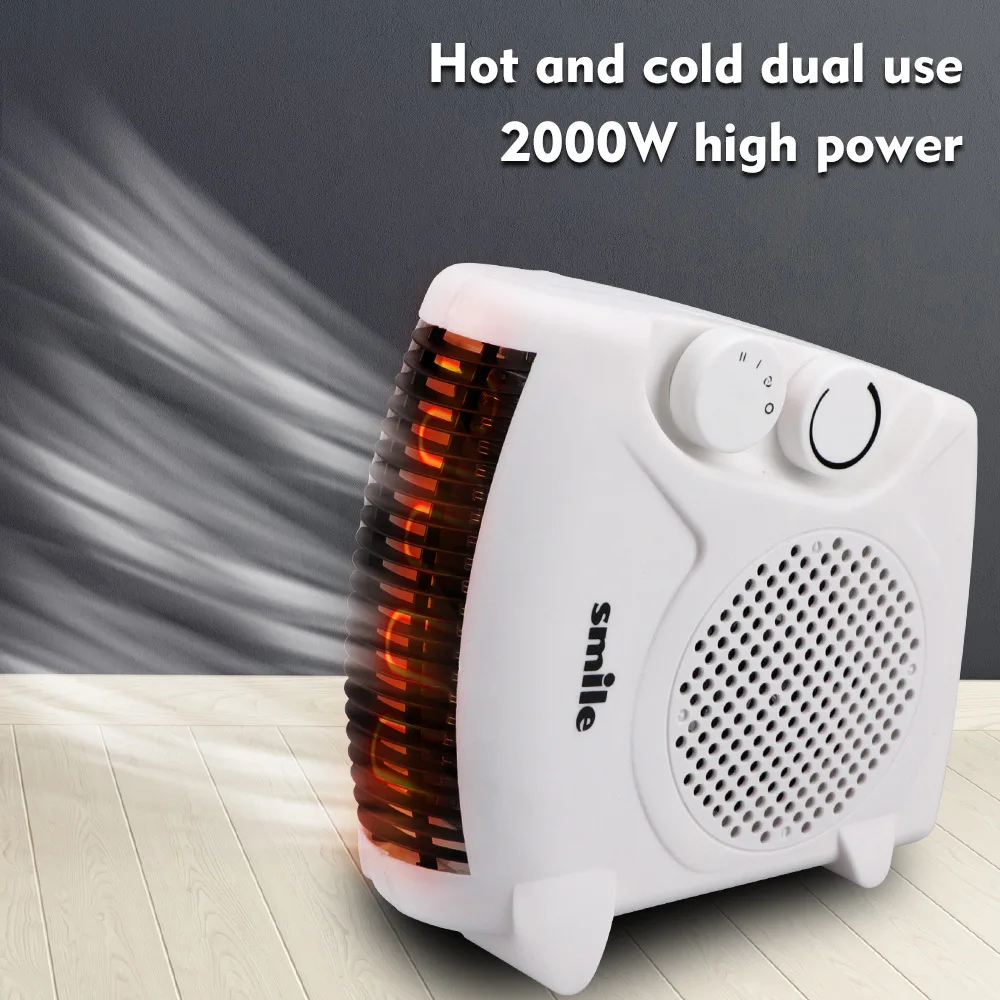 

2000W Electric Heater Mini Fan Heater Desktop Household Wall Handy Heating Stove Radiator Warmer Machine