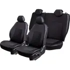 Чехлы для автомобильных сидений Hyundai Solaris -1, 09.2010-01.2017, Седан. РЗС6040, 2Г Турин Экокожа Жаккард Чёрный  Эльбрус