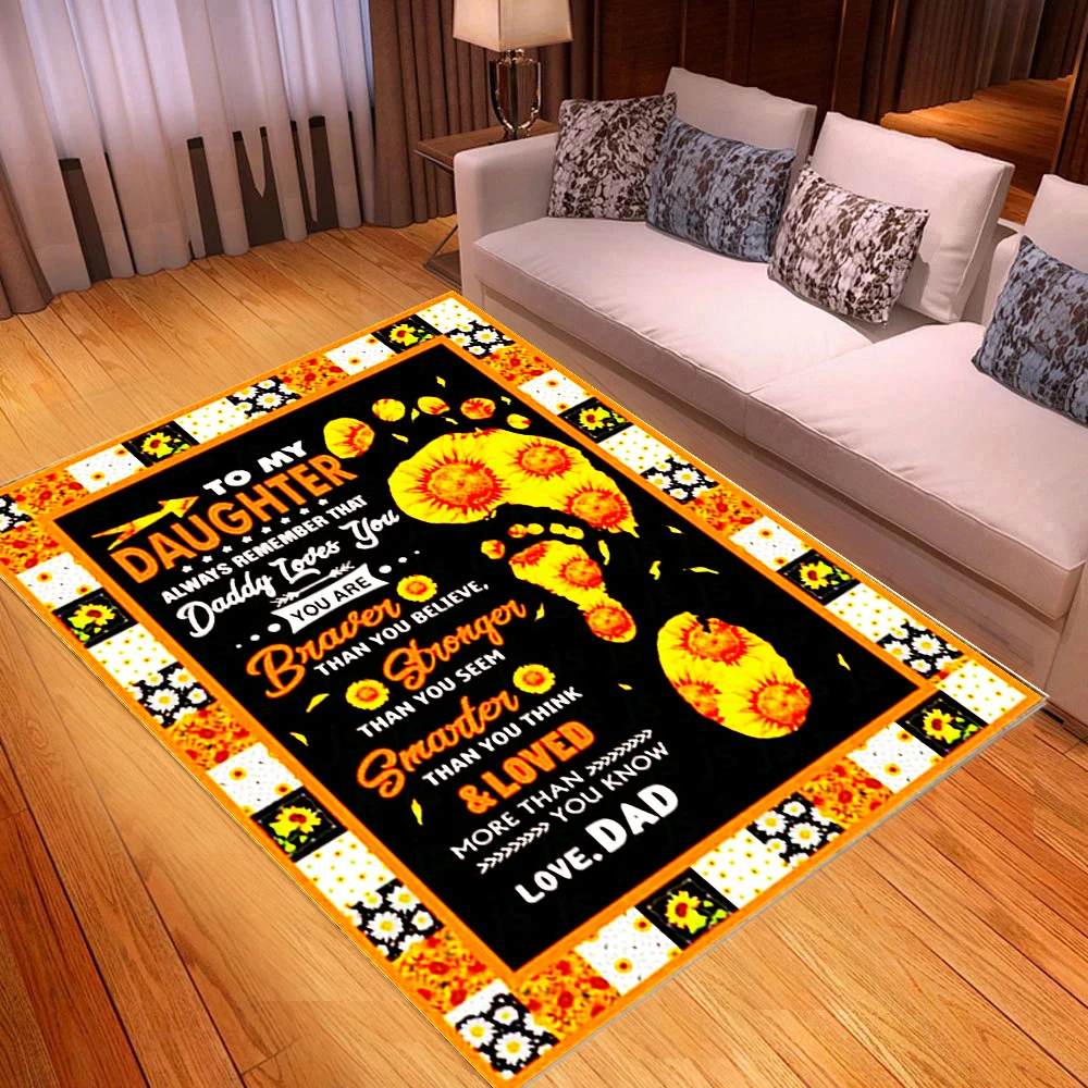 

High Quality Carpets for Living Room Cartoon Video Game Adult Rugs Bedroom Decor Kid Mat Love letter from mother to daughter