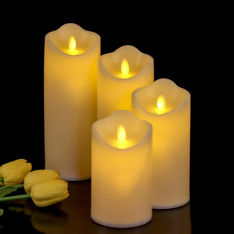 

3 шт. беспламенные светодиодный свечи, рождественские украшения, электрические теплые Имитационные свечи, чайные лампы для Дня Святого Вале...