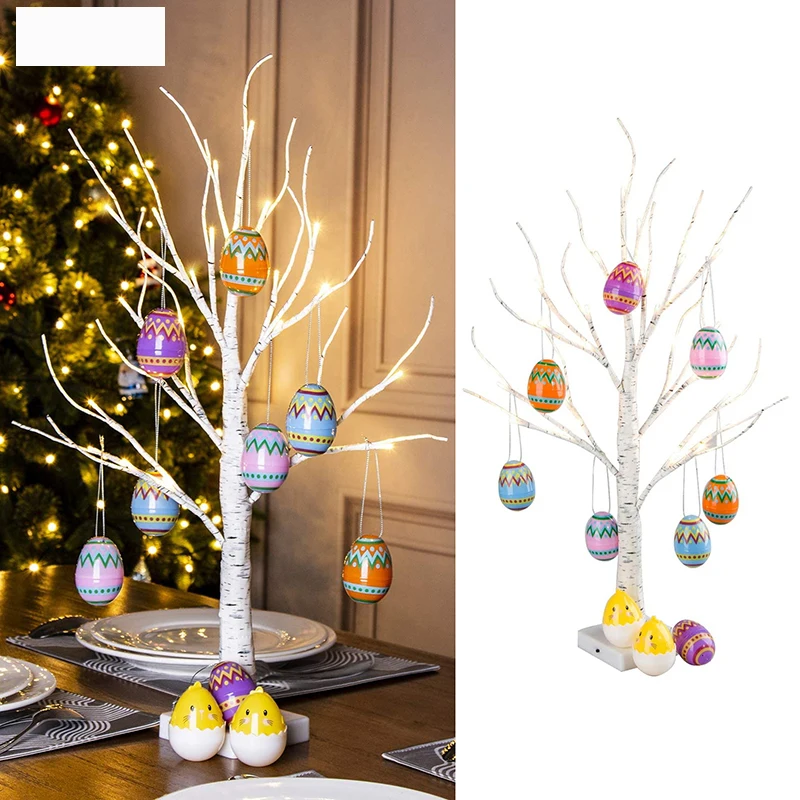 

Easter Decoration Led Birch Light Tree Tabletop Ornament Tree Happy Easter Party Supplies 2022 Easter Decorations For Home Table