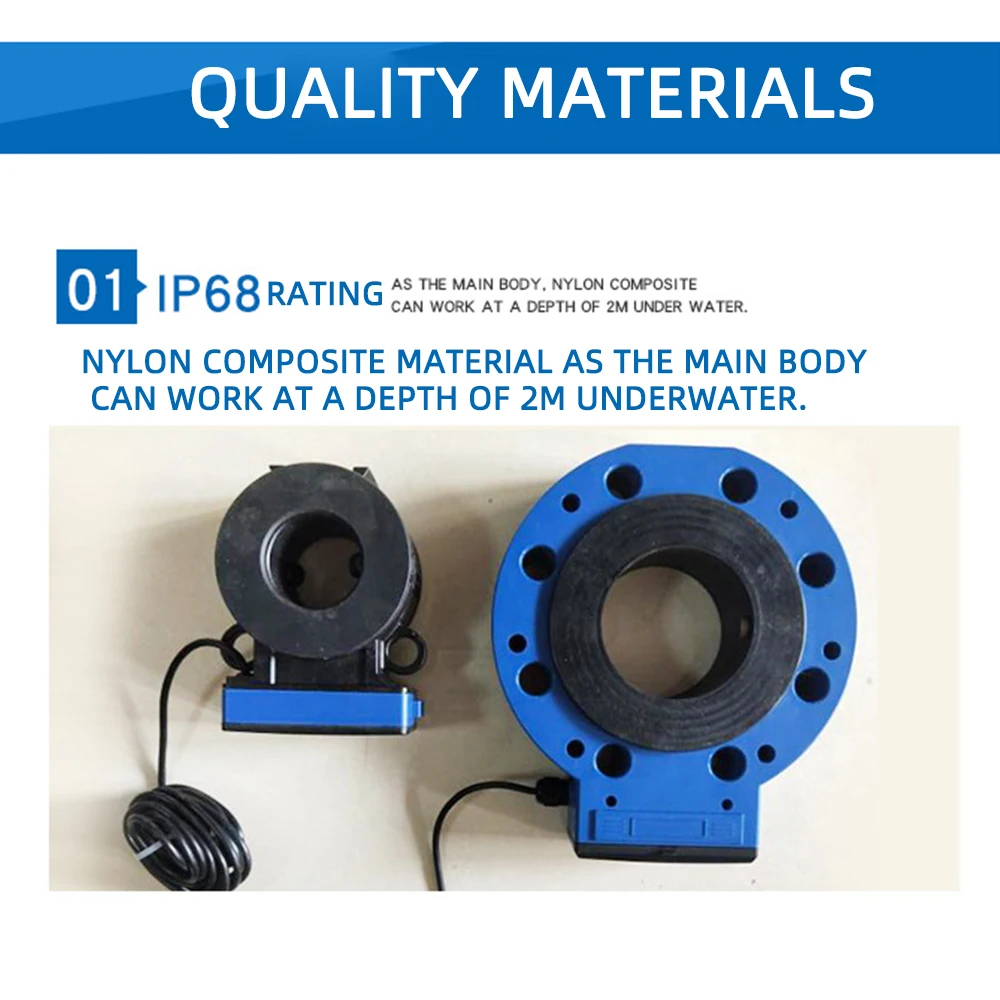 Умный ультразвуковой расходомер ZC-T3-1-K DN50 DN65 DN80 тестер расхода воды использование