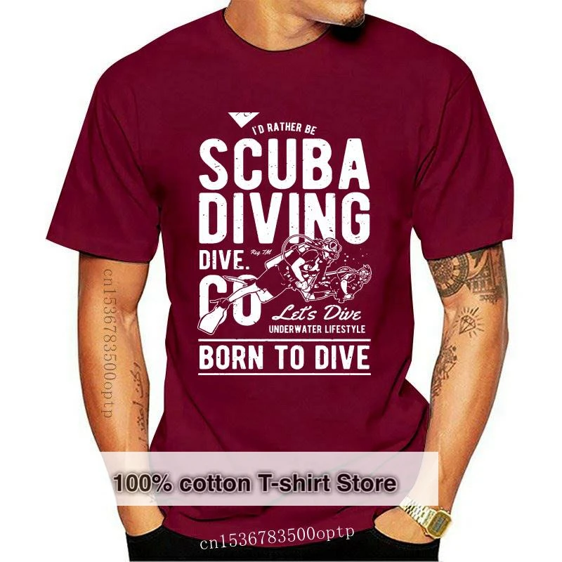 

New SCUBA DIVING Mens T Shirt S-5XL diver tee divers Present birthday gift Cool Casual t shirt men Unisex Fashion tshirt f