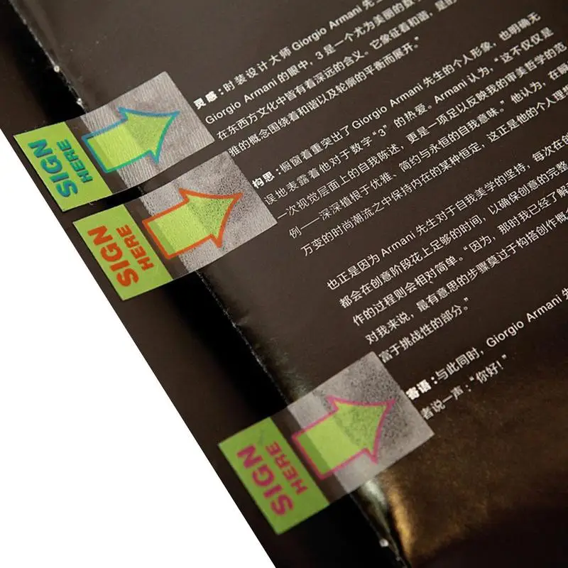 

Sign Here Tabs Sign Here Stickers Sign Here Flags Dispenser Arrows Flag Easy To Post For Office School Notebook Annotating Books