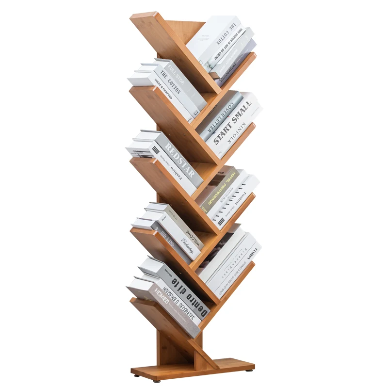 

Bamboo Court Simple Bookshelf and Storage Shelf Bamboo Student Small Bookshelf Storage Simple Floor