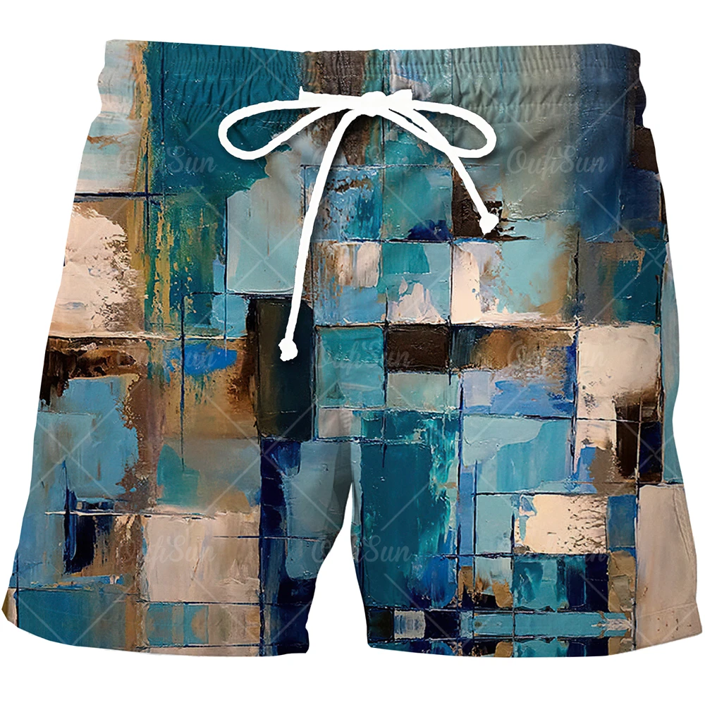 

Summer 2022 Men's Beach Shorts, Hawaiian Casual Sports Shorts, 3D Printed Shorts, Swimming Pants M-4XL
