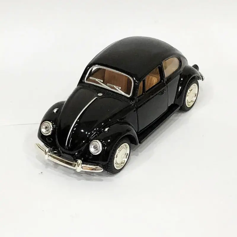 Brinquedos de carro bonito do vintage besouro diecast puxar para trás modelo brinquedo para crianças presente decoração estatuetas bonito