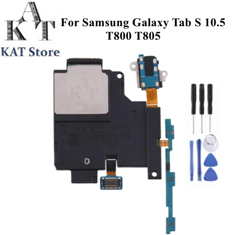 

Гибкий динамик KAT для Samsung GALAXY Tab S T800 T805 выключатель питания громкость вверх вниз разъем для наушников Запасная часть