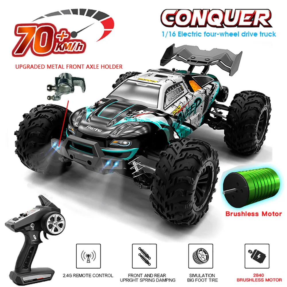 SCY 16101PRO 16102PRO 1:16 70KM/H 4WD RC Car With LED Headli